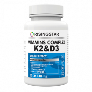 Risingstar Vitamins Complex K2 &amp; D3, 60 капс