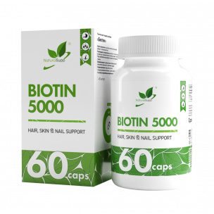 Natural Supp Biotin 5000, 60 капсул