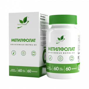 Natural Supp Methyl Folate, 60 капсул