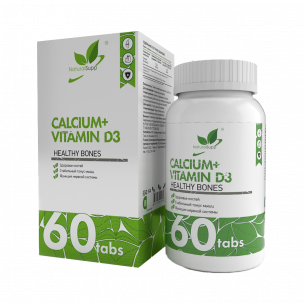 Natural Supp Calcium + Vitamin D3, 60 таблеток