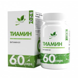 Natural Supp Thiamine HCl, 60 капсул