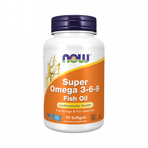 NOW Super Omega-3-6-9 1200 mg, 90 капсул