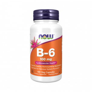 NOW B-6 100 mg, 100 капсул