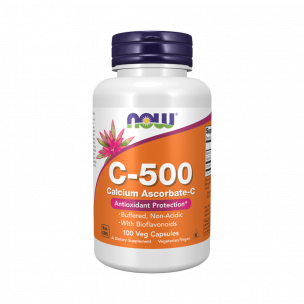 NOW C-500 Calcium Ascorbat, 100 капсул