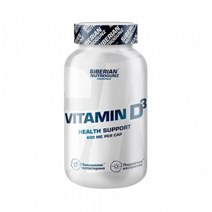 Siberian Nutrogunz Vitamin D3, 180 капсул