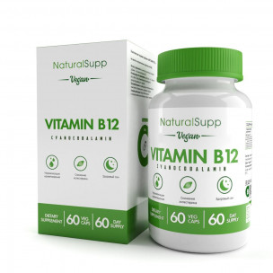 Natural Supp Vitamin B12, 60 вег.капс