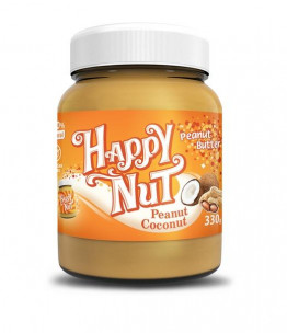 Happy Nut Peanut Coconut Арахисовая паста с кокосом, 330 г