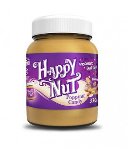 Happy Nut Popping Candy Арахисовая паста с взрывной карамелью, 330 г