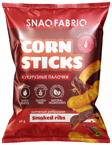 Snaq Fabriq Кукурузные палочки, 60 грамм
