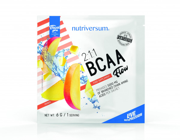 Nutriversum Flow BCAA 2:1:1, 6 грамм