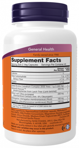 NOW Super Colostrum 500 мг, 90 капсул