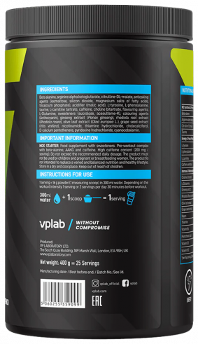 VP Laboratory NOX Starter, НОКС Стартер, 400 грамм