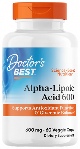Doctor's Best Alpha-Lipoic Acid, Альфа-Липоевая кислота, 60 капсул