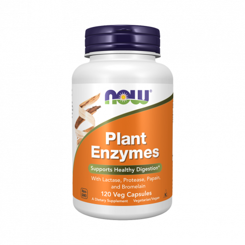 NOW Plant Enzymes, Плант Ферменты, 120 капсул