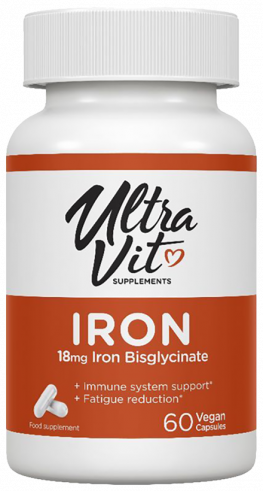 ULTRAVIT Iron, Железо, 60 капсул