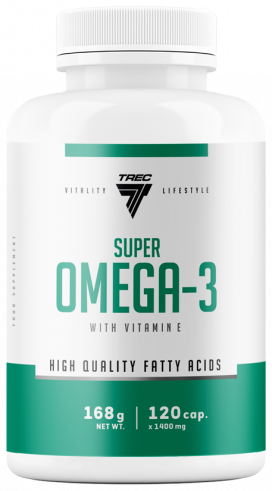 Trec Nutrition Super Omega-3, Натуральные жирные кислоты омега-3, 120 капсул