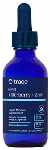 Trace Minerals Research Elderberry + Ionic Zinc 40 mg, Ресерч Бузина + Ионизированный цинк 40 мг, 59 мл