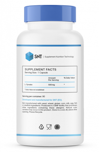 SNT L-Tyrosine, Л-Тирозин, 90 капсул