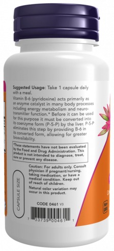 NOW Пиридоксаль-5-фосфат, 90 капсул