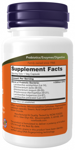 NOW 4х6 Acidophilus, 60 капсул