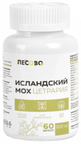 Лесово Исладкий мох цетрария, 60 капсул