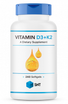 SNT Vitamin D3+K2, Витамин Д3+К2, 240 капсул