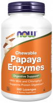 NOW Papaya Enzyme, Папайя Фермент, 360 таблеток