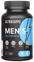 Ultrasupps Men's Sport Multivitamin, Менс Спорт Мультивитамин, 90 капсул
