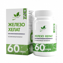 Natural Supp Chelated Iron, 60 капсул