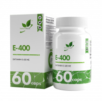 Natural Supp Vitamin E, 60 капсул