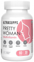 Ultrasupps Pretty Woman Multivitamin, Прити Вумен Мультивитамин, 60 капсул