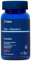 Trace Minerals Zinc + Vitamin C, Цинк + Витамин С, 60 таблеток