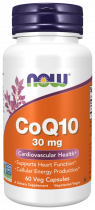 NOW Сo Q10, Коэнзим Q10, 60 капсул