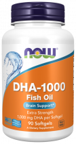 NOW DHA, Докозагексаеновая кислота, 90 капсул