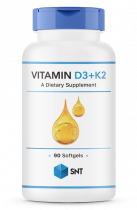 SNT Vitamin D3+K2, Витамин Д3+К2, 90 капсул