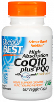 Doctor's Best High Absorption Co Q10, Коэнзим Q10, 60 капсул