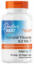 Doctor's Best Vitamin K2 MK-7, Витамин K2 MK-7, 60 капсул