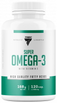 Trec Nutrition Super Omega-3, Натуральные жирные кислоты омега-3, 120 капсул
