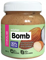 Chikalab Паста миндальная с кокосом Mister Bomb, 250 грамм