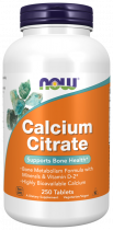 NOW Calcium Citrate, Кальция Цитрат, 250 таблеток
