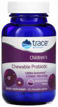 Trace Minerals Chewable Probiotic, Чуибл Пробиотик, 30 таблеток