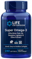 Life Extension Super Omega-3, Супер Омега-3, 240 капсул
