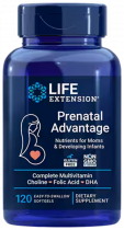 Life Extension Prenatal Advantage, Пренаталь Адвантадж, 120 капсул