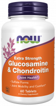 NOW Glucosamin &amp; Chondroitin, Глюкозамин с Хондроитином, 60 таблеток